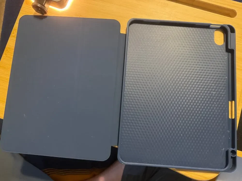iPad Case with Apple Pencil Slot Navy Blue
